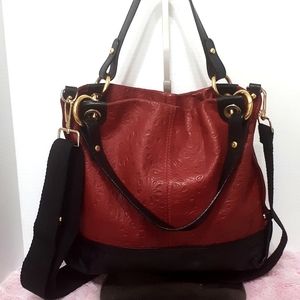 Tooled Leather (2 Way) Xbody Bag